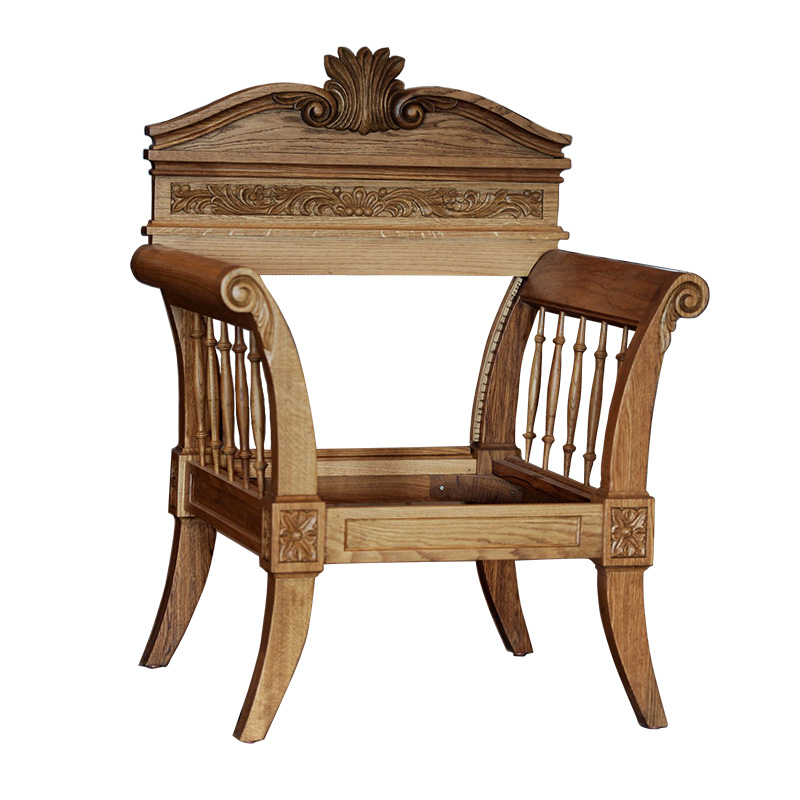 Arm Chair Wood Carved CCLXXII