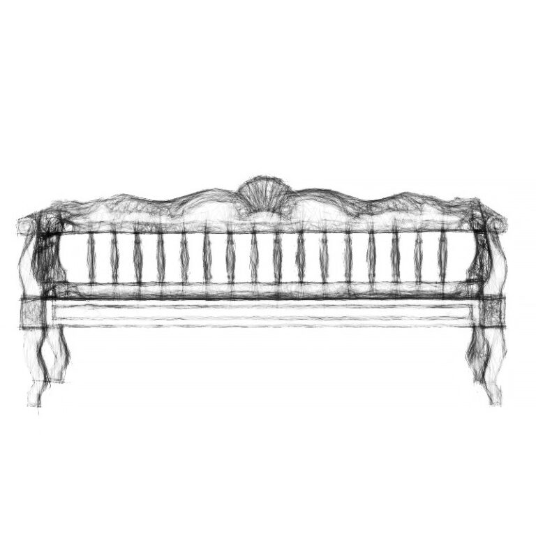 Sofa Wood Carved 241-sketch