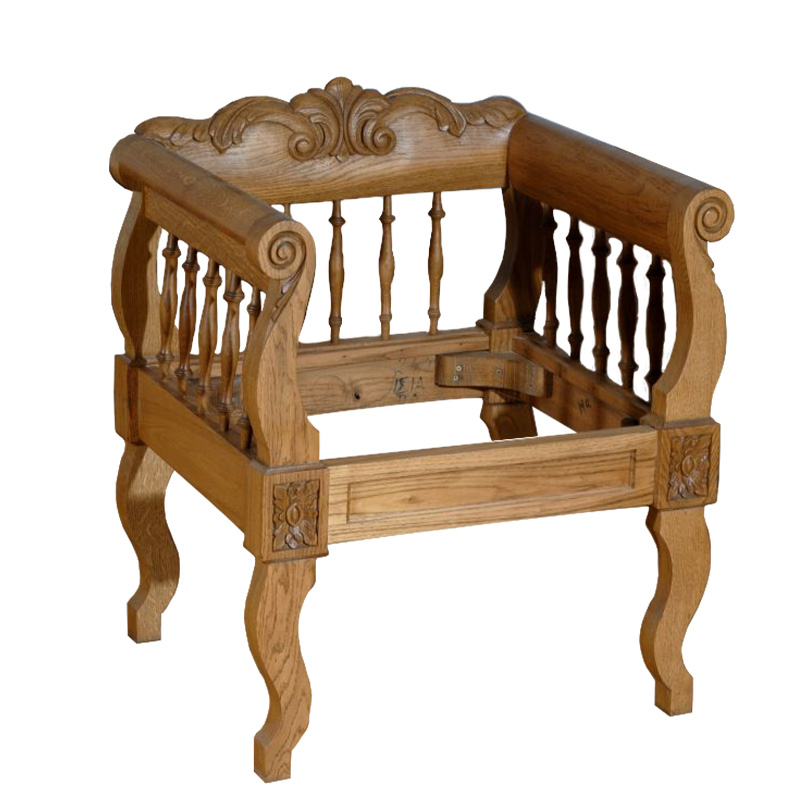 armchair wood carved 060009