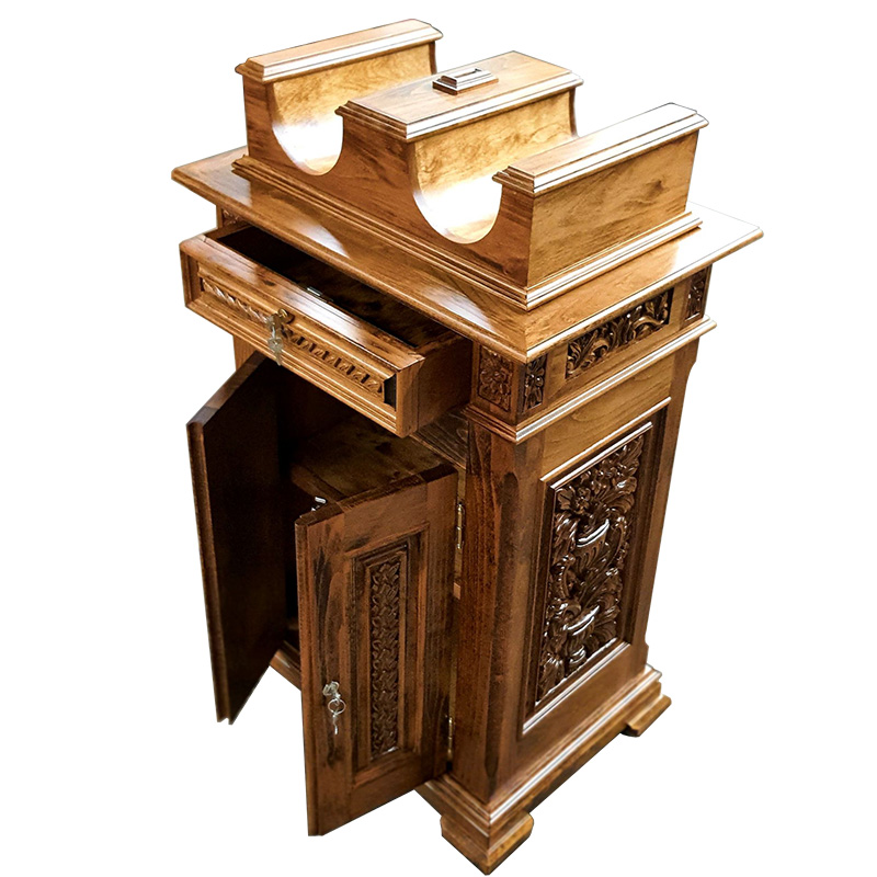 Wood Carved Candle Stand CDS2 Wood Carved Candle Stand CDS2