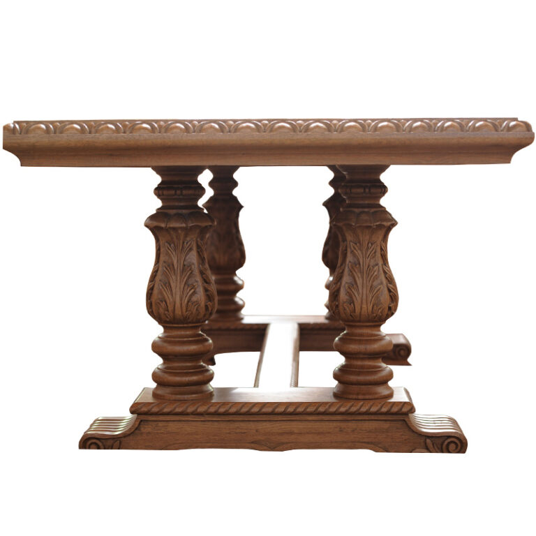 Κλασικό Ξύλινο Τραπέζι TBL21 με Βυζαντινά Σκαλίσματα